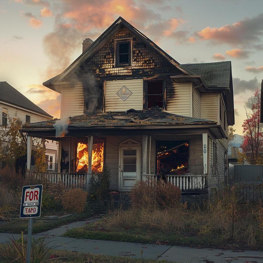 Alt text: "Guide on assessing fire damage before selling a fire damaged house."