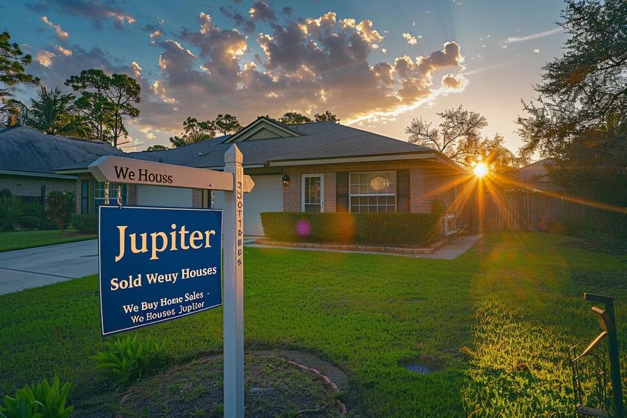 Image depicting the process to sell a house as-is in Jupiter.